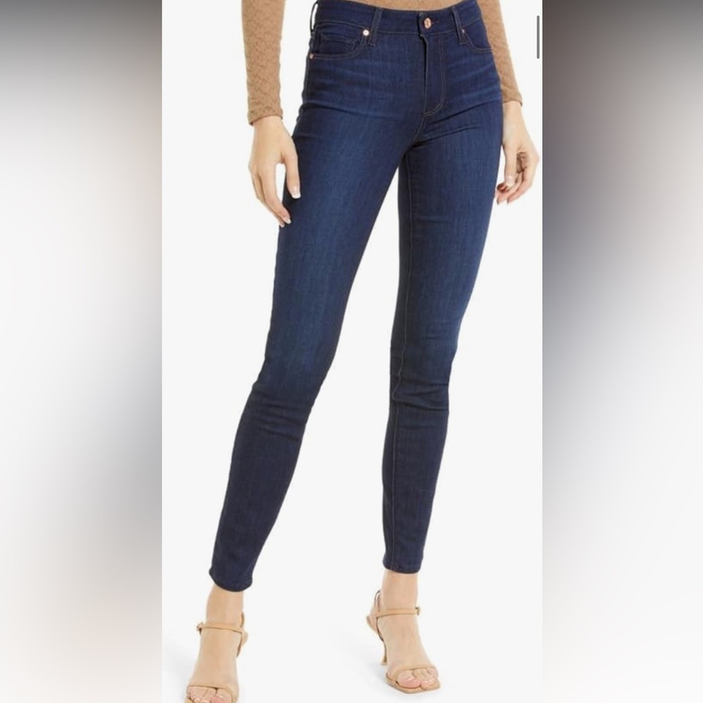 Paige Skinny Dark Blue Women's Jeans